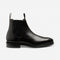 LOAKE EMSWORTH BLACK CHELSEA RUBBER SOLE F-MEDIUM