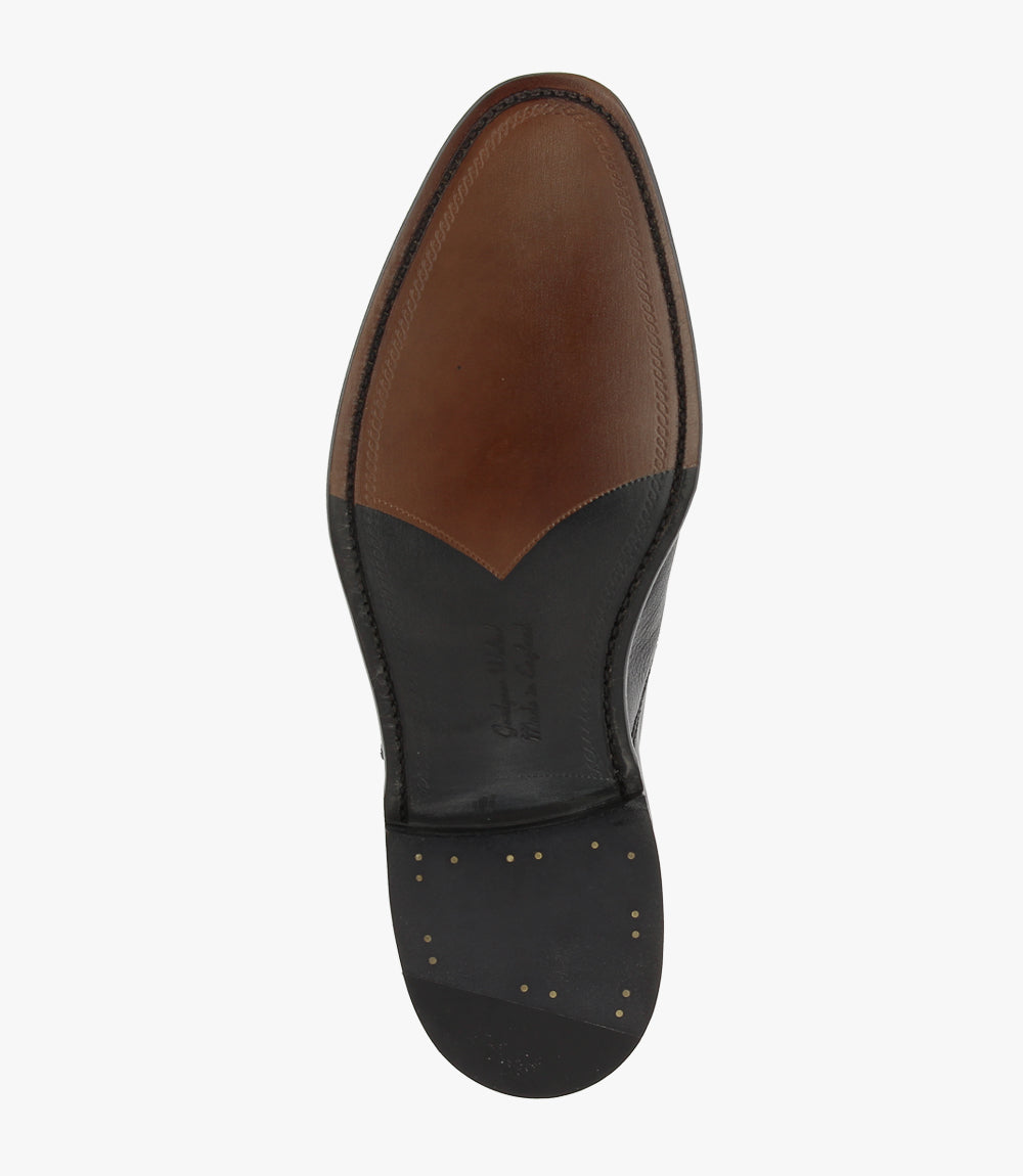 LOAKE FULLERTON BLACK OXFORD TOE CAP LEATHER SOLE G-WIDE