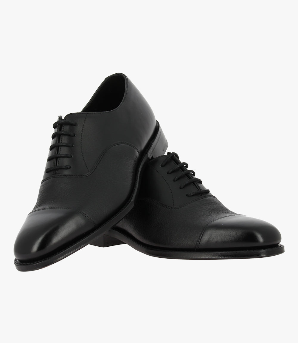 LOAKE FULLERTON BLACK OXFORD TOE CAP LEATHER SOLE G-WIDE