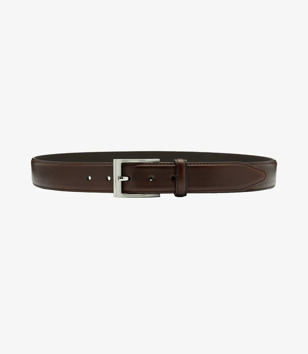 PHILIP DARK BROWN LEATHER BELT