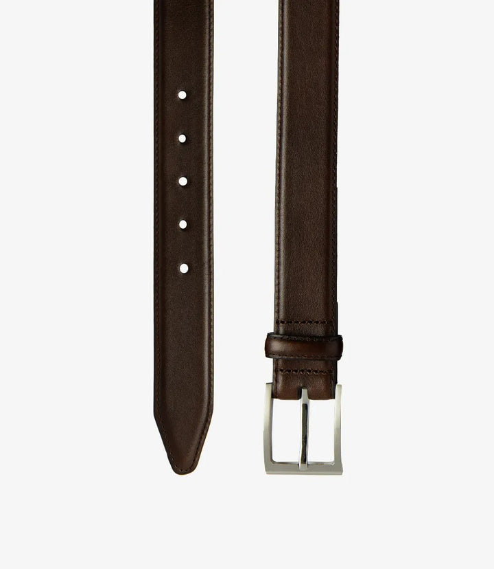 PHILIP DARK BROWN LEATHER BELT