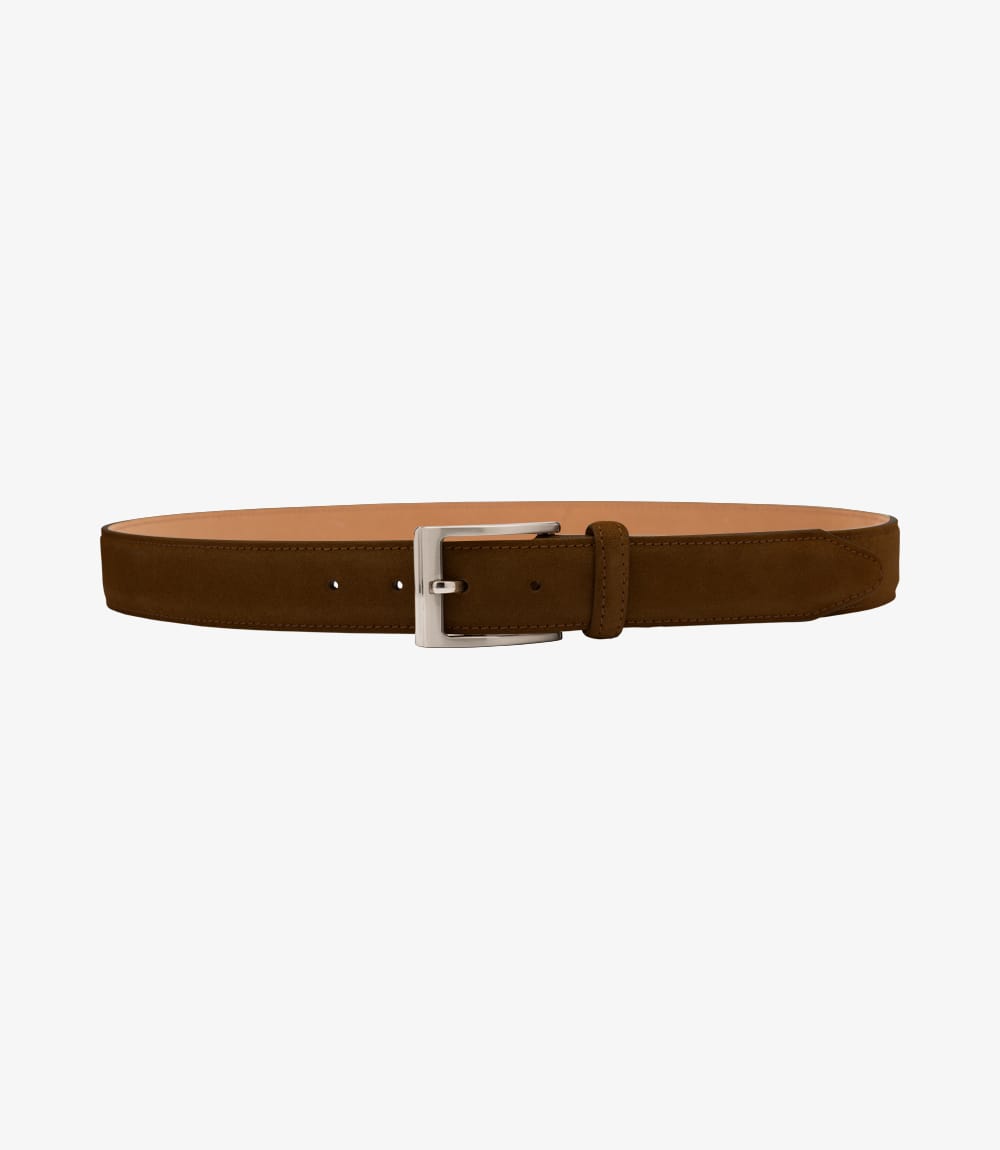 LOAKE WILLIAM BROWN SUEDE BELT