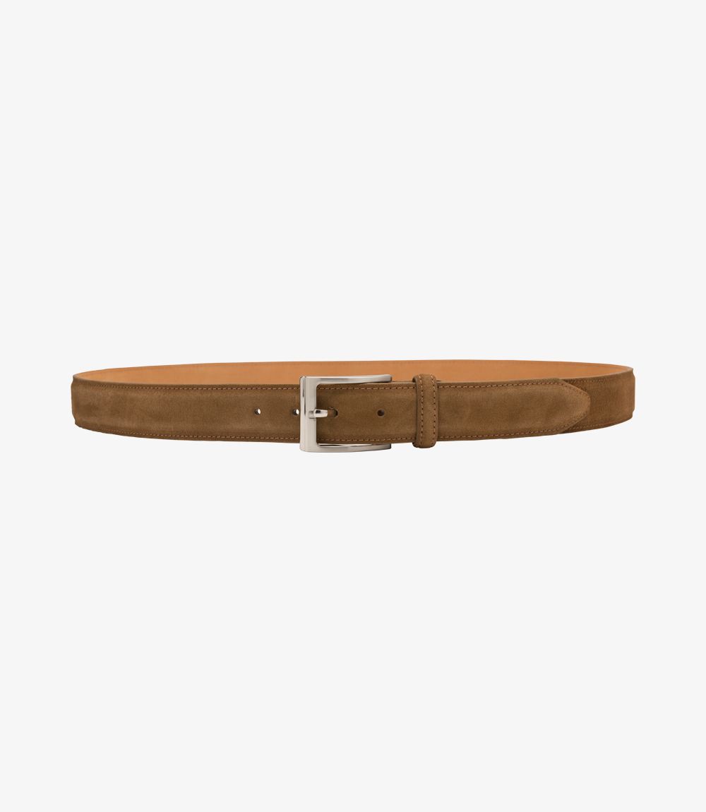 LOAKE WILLIAM TAN SUEDE BELT