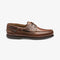 LOAKE 524-DIS BROWN BOAT RUBBER MOCCASIN SOLE F-MEDIUM