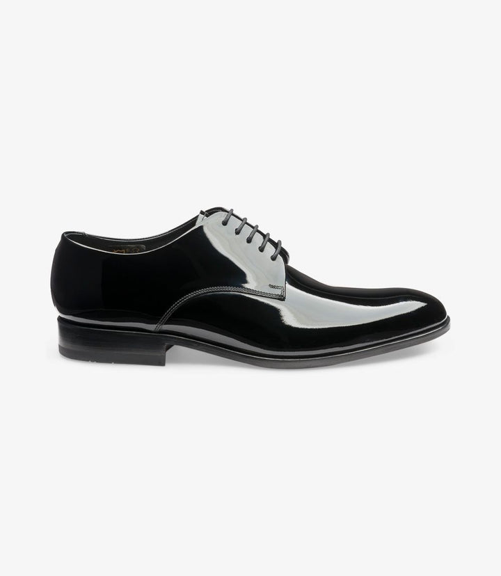 LOAKE BOW-DIS BLACK-DIS DERBY LEATHER SOLE F-MEDIUM