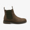 LOAKE DUCKSWORTH BROWN CHELSEA BOOT SLIP ON RUBBER SOLE F-MEDIUM