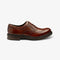 LOAKE EDWARD MAHOGANY OXFORD BROGUE RUBBER SOLE G-WIDE