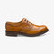 LOAKE EDWARD-DIS TAN OXFORD BROGUE RUBBER SOLE G-WIDE