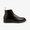 LOAKE GISBOURNE DARK BROWN DERBY BOOT RUBBER SOLE F-MEDIUM