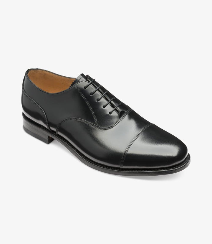 LOAKE 200 BLACK OXFORD TOE CAP LEATHER SOLE G-WIDE