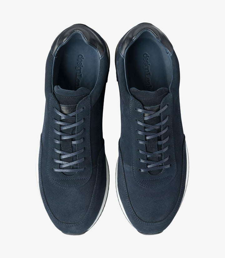 LOAKE BANNISTER NAVY SUEDE SNEAKER