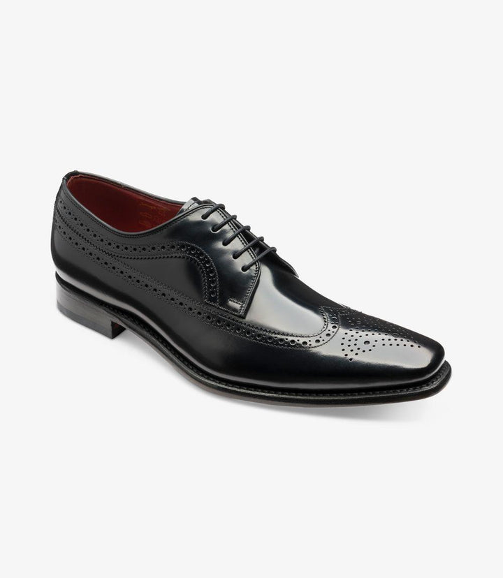 LOAKE CLINT BLACK DERBY BROGUE LEATHER SOLE F-MEDIUM