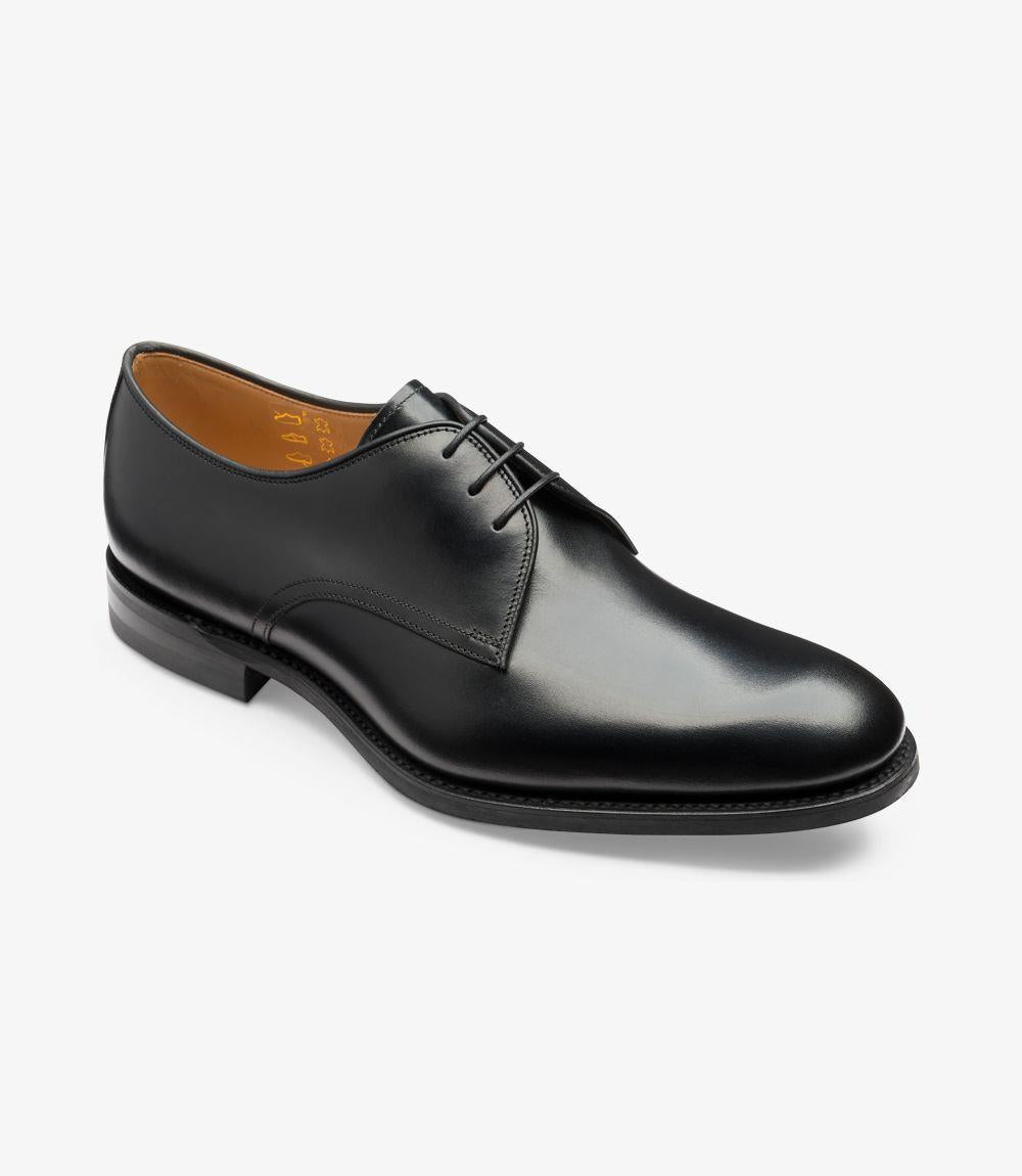 LOAKE GABLE BLACK DERBY SHOES