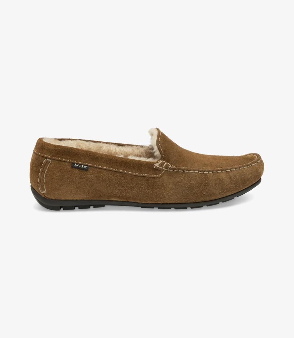 LOAKE GUARDS TAN LOAFER RUBBER SOLE F-MEDIUM