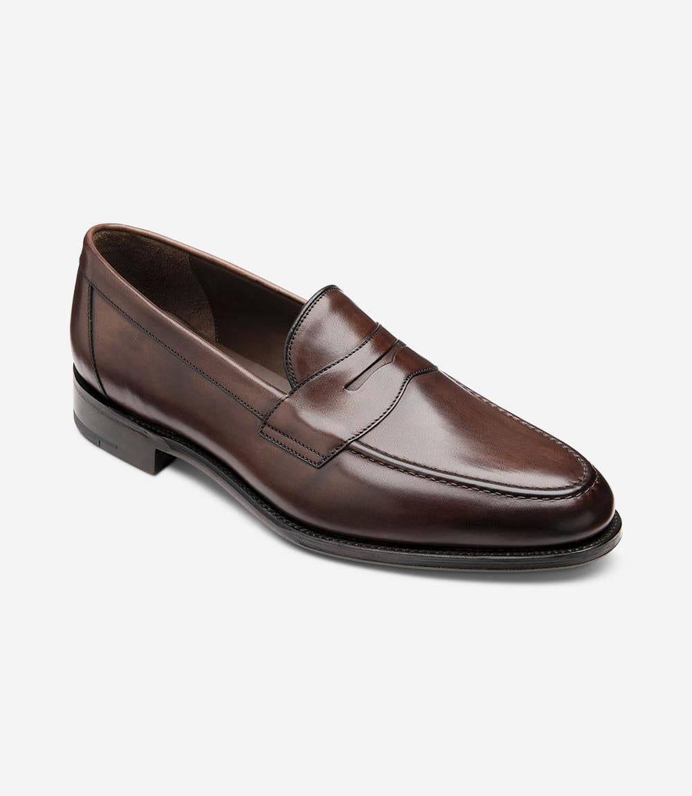 LOAKE HORNBEAM WALNUT LOAFER LEATHER SOLE F-MEDIUM