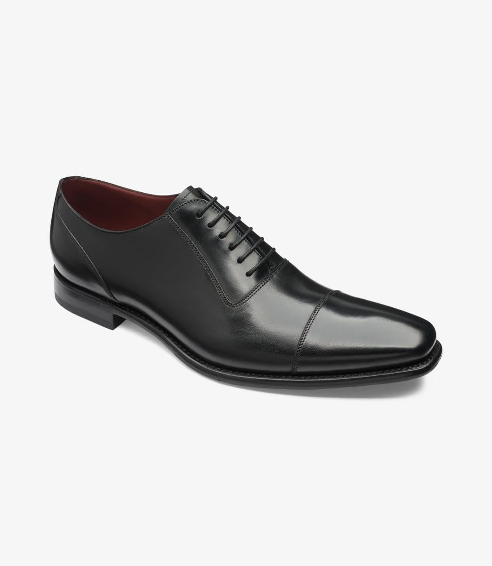 LOAKE LARCH BLACK OXFORD SHOES