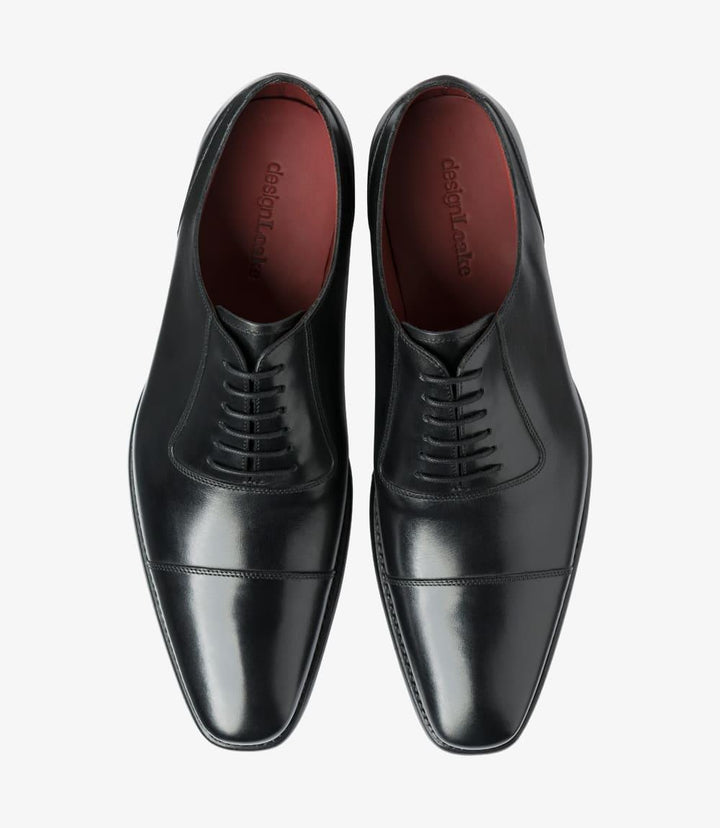 LOAKE LARCH BLACK OXFORD SHOES