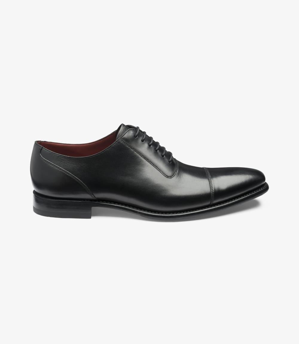 LOAKE LARCH BLACK OXFORD SHOES