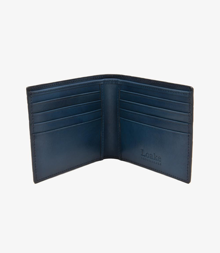 LOAKE LOMBARD NAVY WALLET