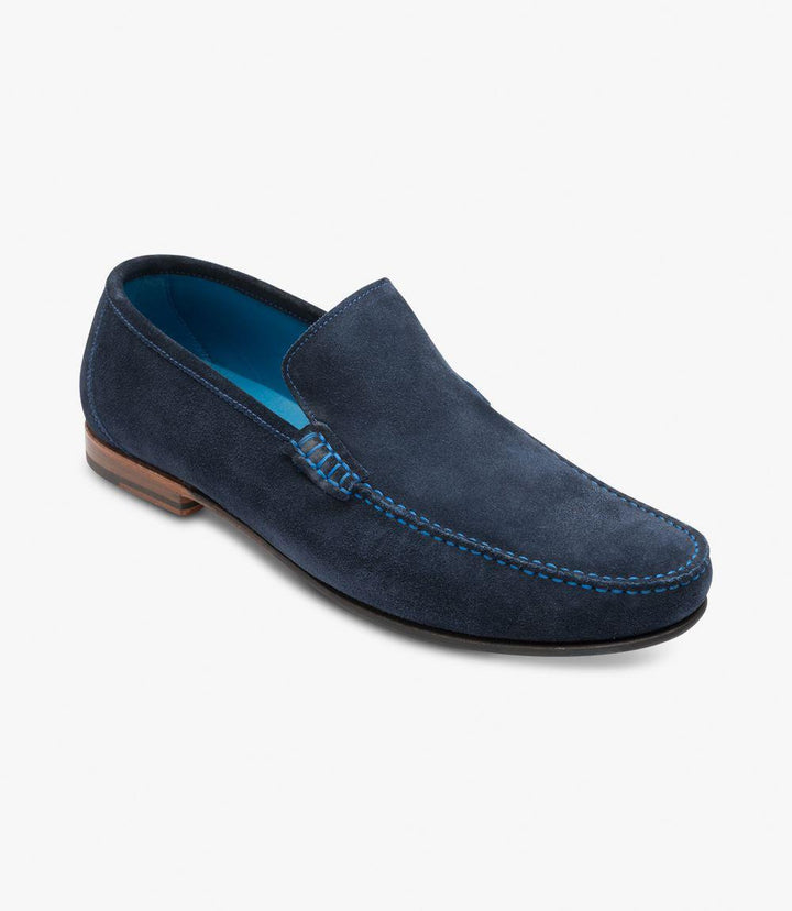 LOAKE NICHOLSON NAVY DRIVER SHOES