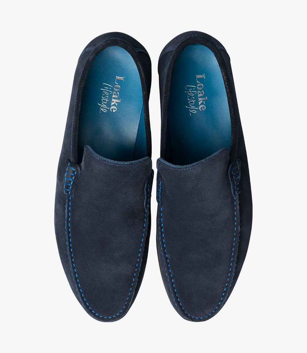 LOAKE NICHOLSON NAVY DRIVER SHOES