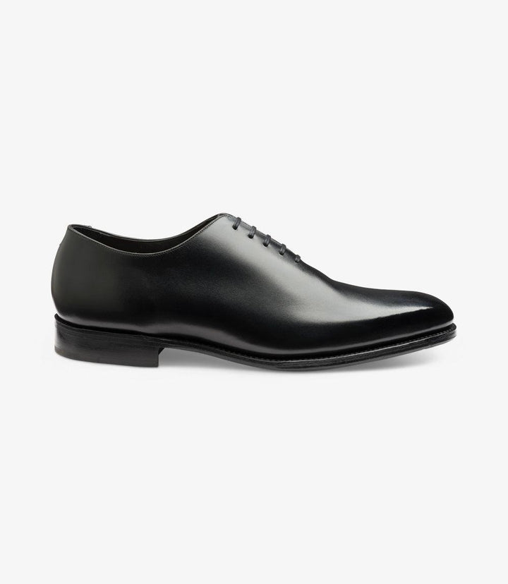 LOAKE PARLIAMENT BLACK OXFORD WHOLECUT LEATHER SOLE F-MEDIUM