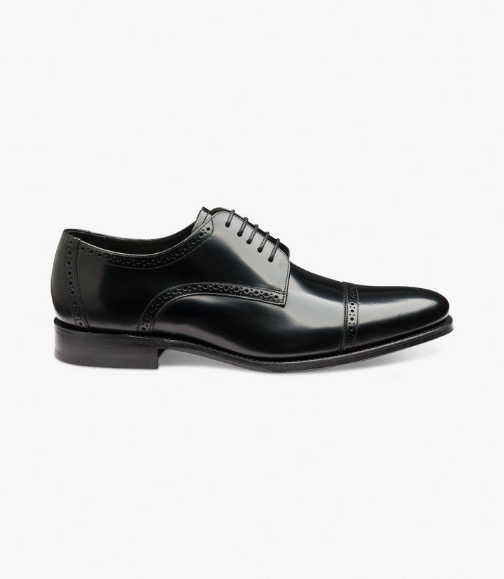 LOAKE REEVES BLACK DERBY SHOES