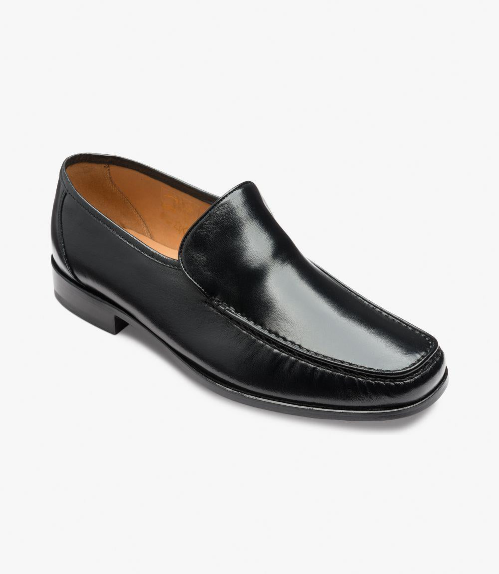 LOAKE SIENA BLACK MOCCASIN