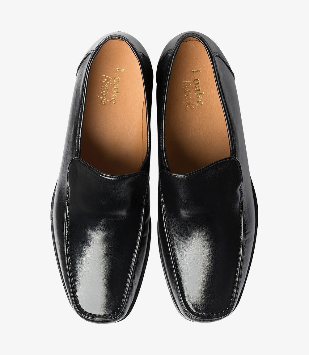 LOAKE SIENA BLACK MOCCASIN