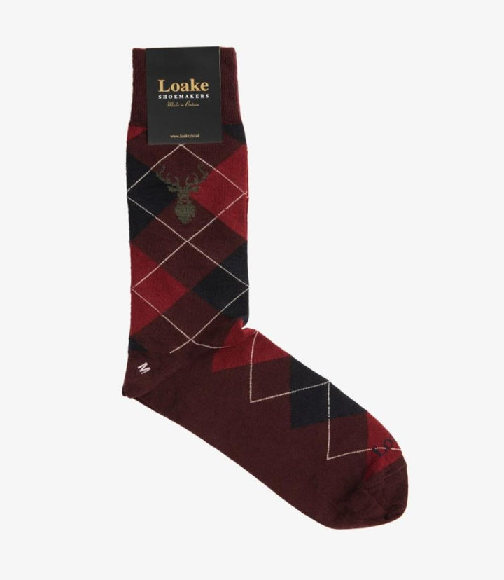 LOAKE ARGYLE SOCKS PORT