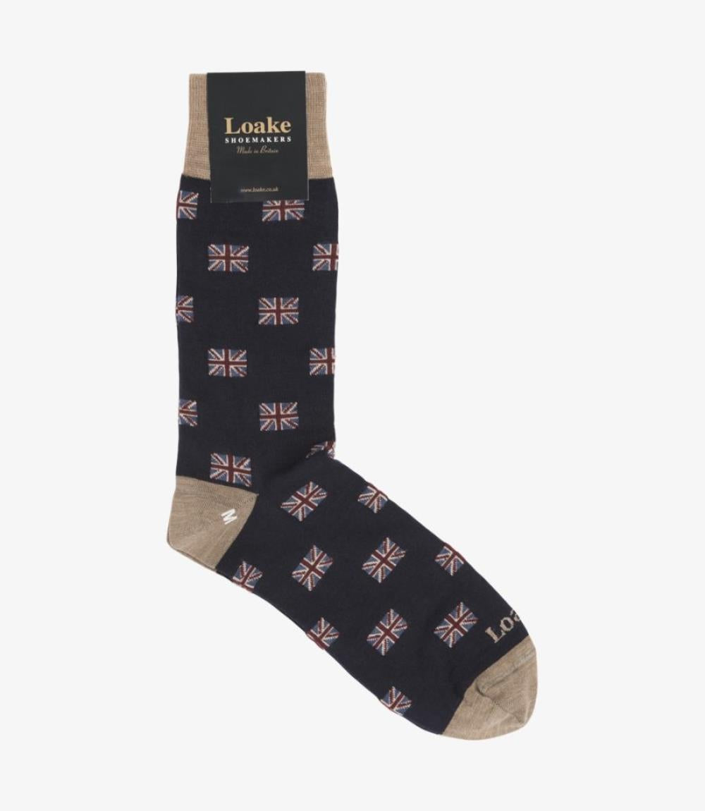 LOAKE UNION SOCKS NAVY