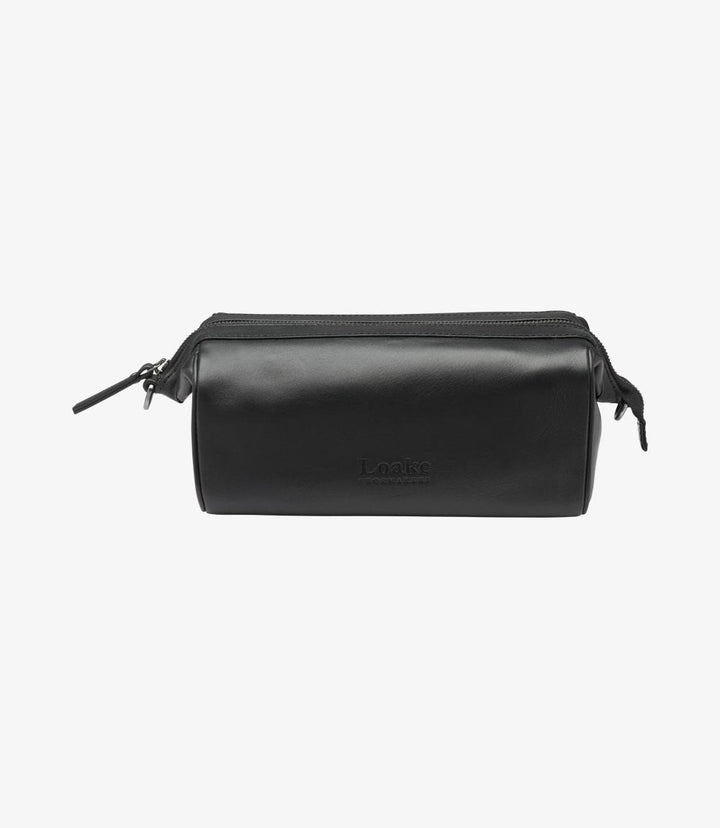 LOAKE THAMES BLACK WASH-BAG