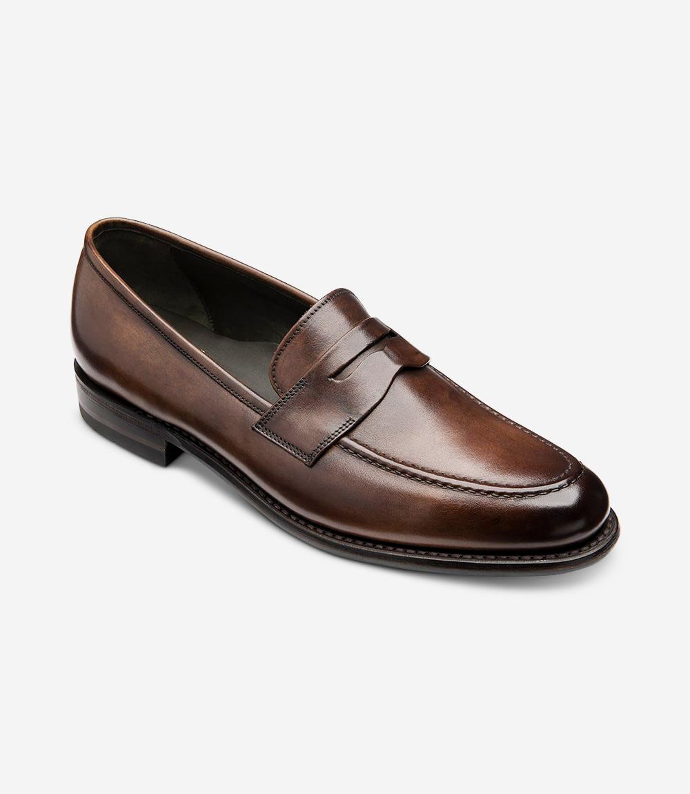 LOAKE WIGGINS DARK BROWN PENNY LOAFER