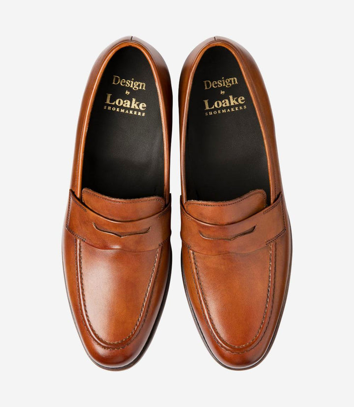 LOAKE WIGGINS TAN PENNY LOAFER